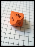 Dice : Dice - 10D - Precision Opaque Orange With Black Numerals